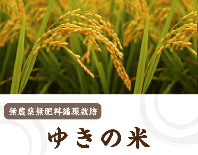 無農薬循環栽培のゆきの米